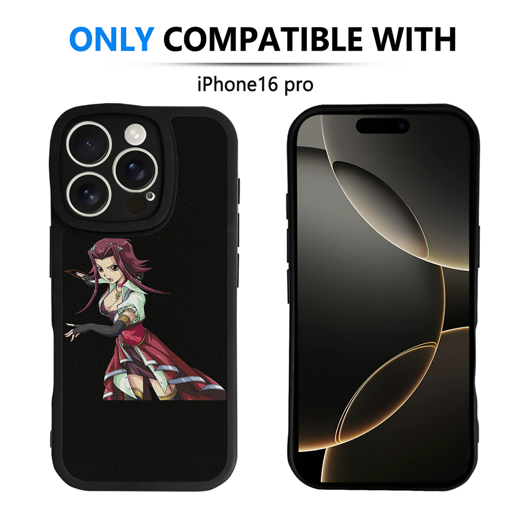 （画像用） 遊☆戯☆王 Yu-Gi-Oh! 【iPhone 16シリーズ対応】シリコンスマホケース（レザー調） 材質：シリコン
